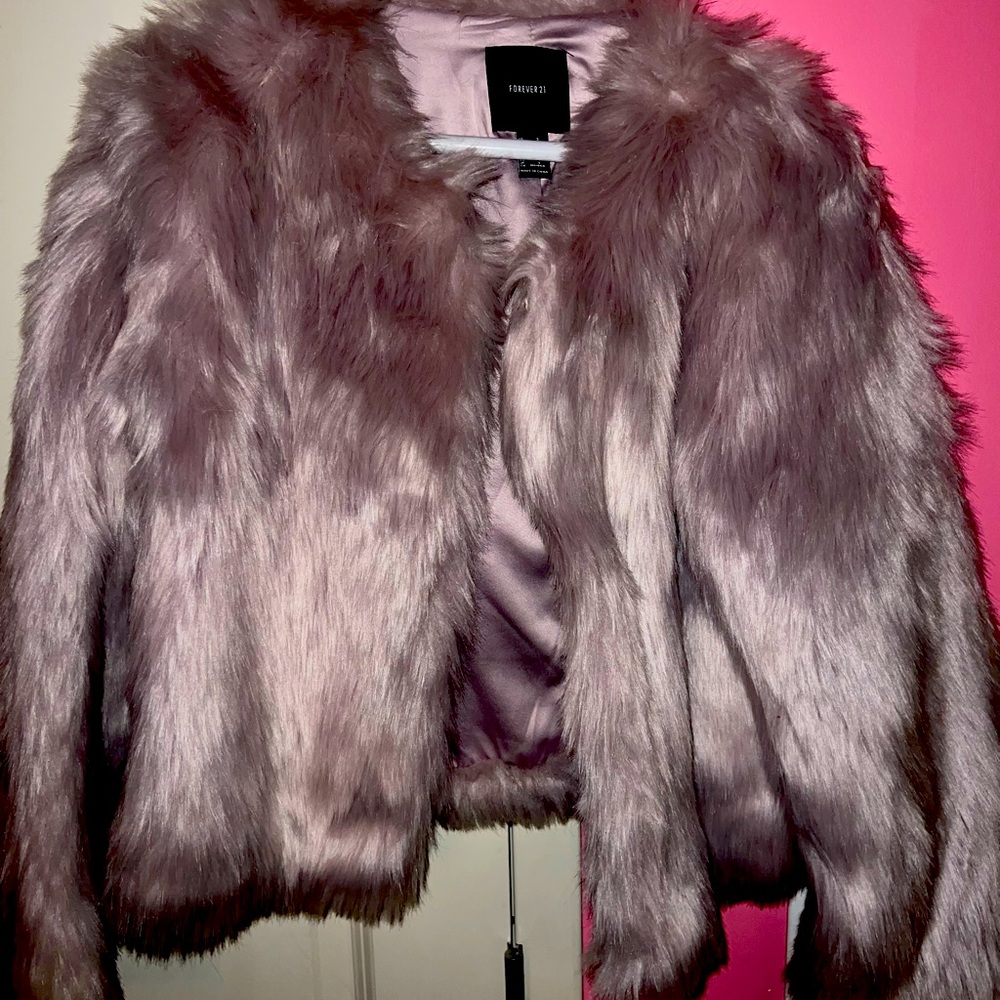 Lavender forever 21 fun fur